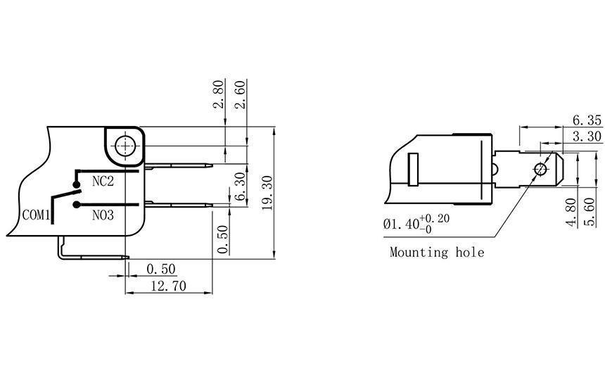 spdt kw10 limit micro switch