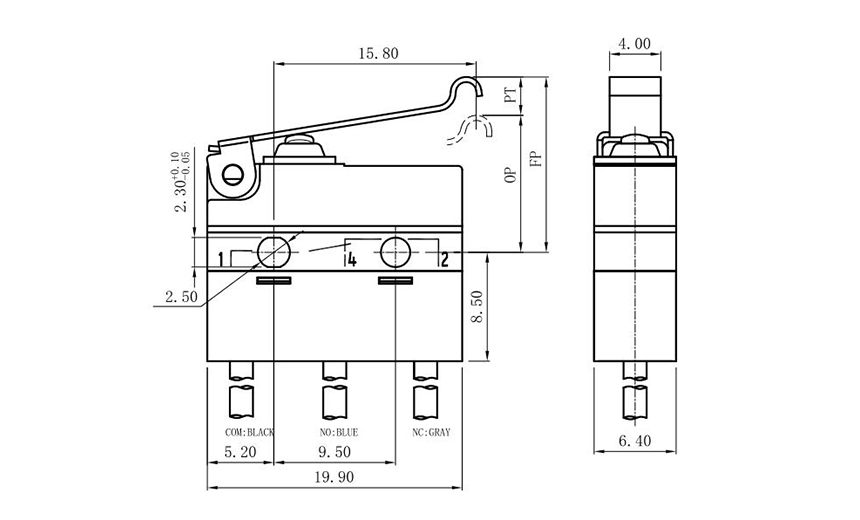 micro switch 10a 250vac