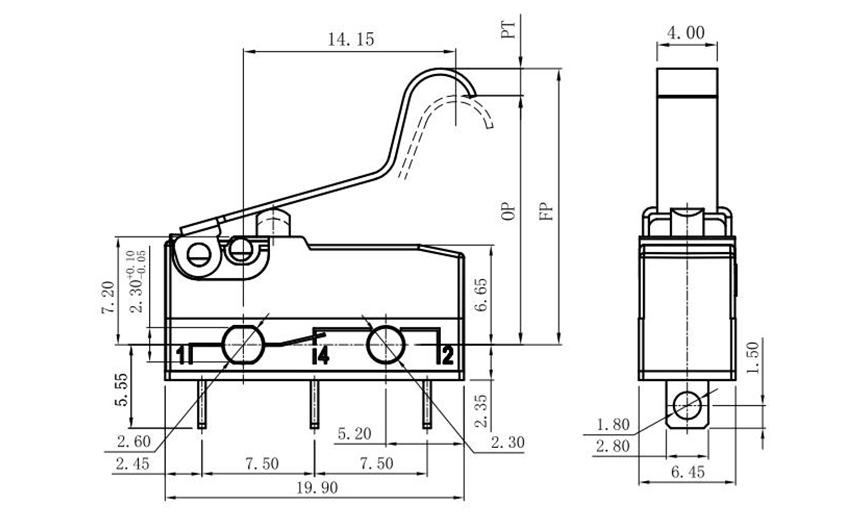 refrigerator micro switch